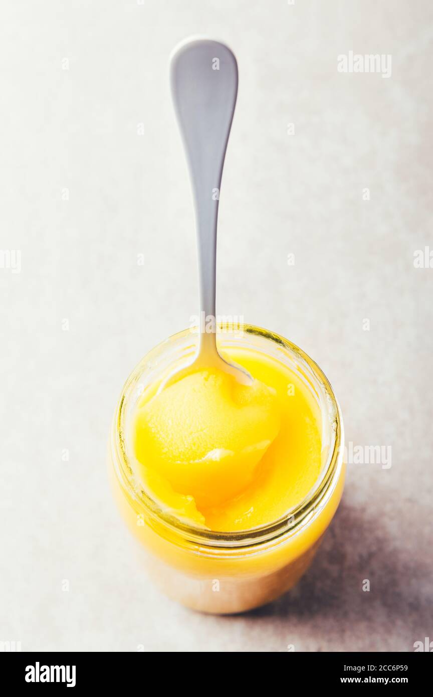 Ghee Pure Organic Cooking Oil Stock Photo Alamy