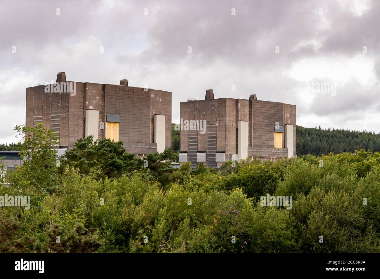 Trawsfynydd magnox nuclear power station, Wales Stock Photo