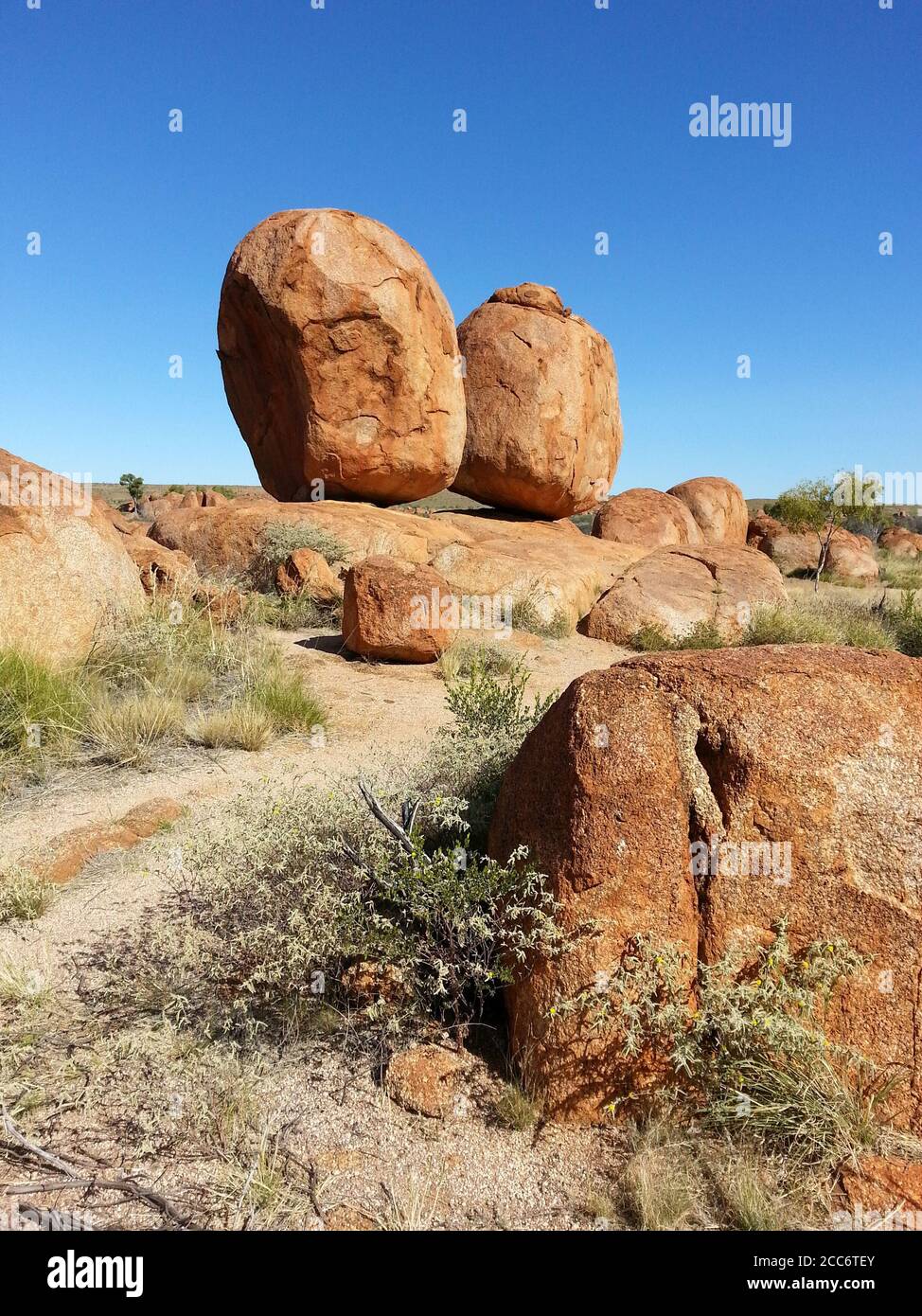 The devil has lost his marbles in the Outback of Australia Stock Photo