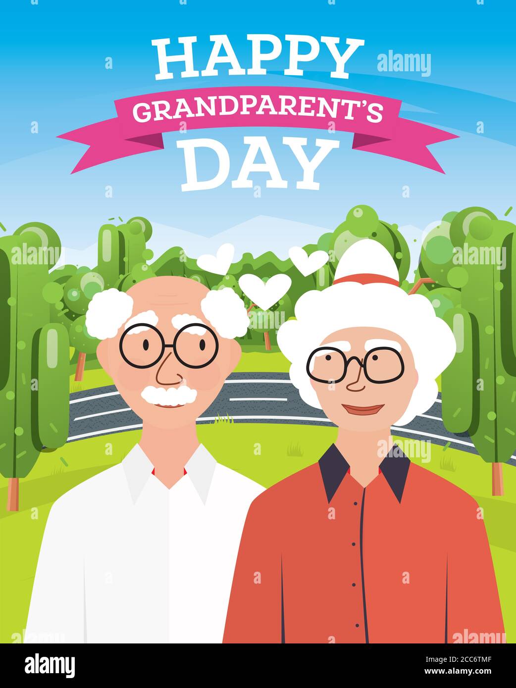 Download Colorful Drawing Grandparents Day Card High Resolution Stock Photography And Images Alamy