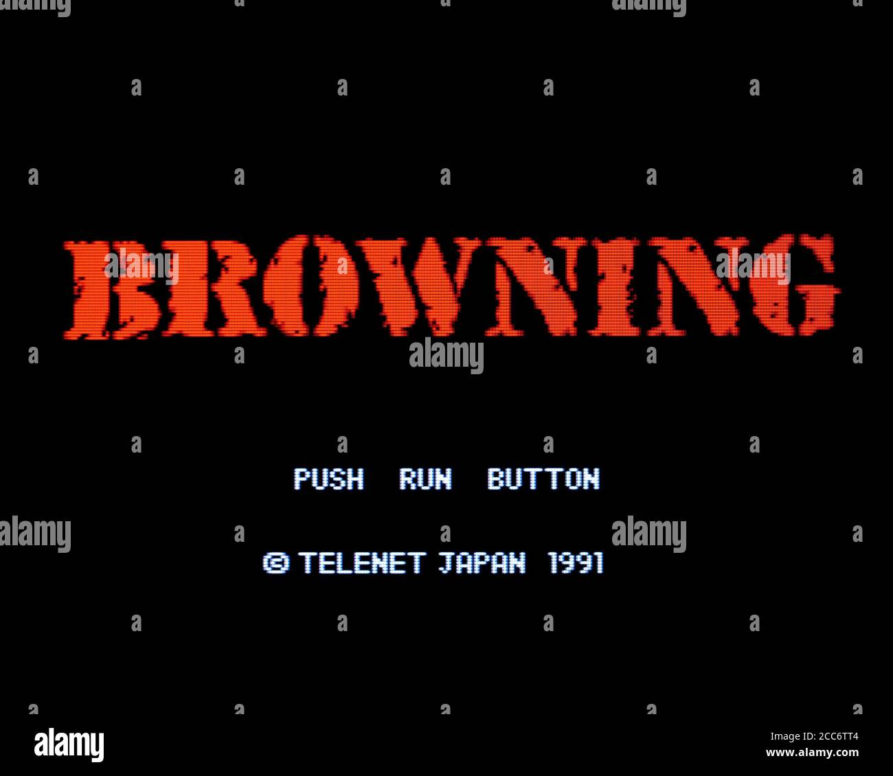 Browning - PC Engine CD Videogame - Editorial use only Stock Photo