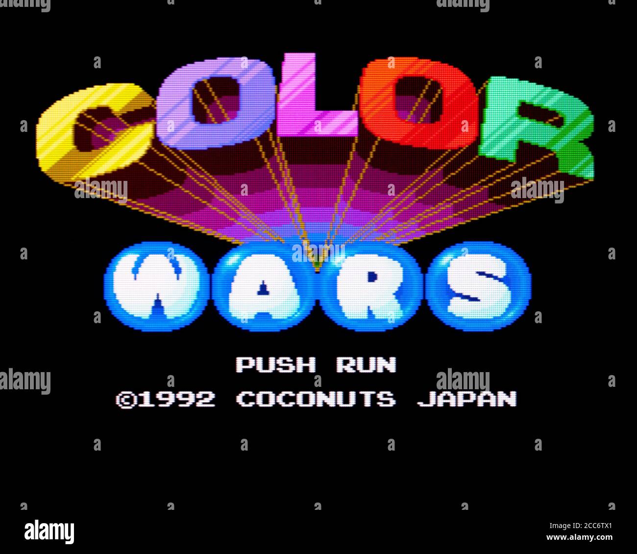 Color Wars - PC Engine CD Videogame - Editorial use only Stock Photo
