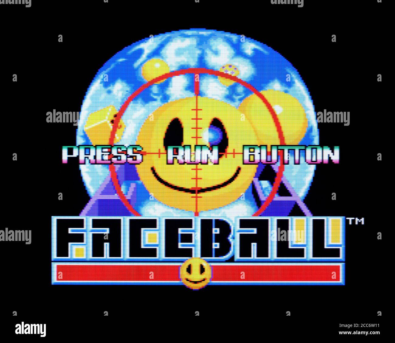 Faceball - PC Engine CD Videogame - Editorial use only Stock Photo