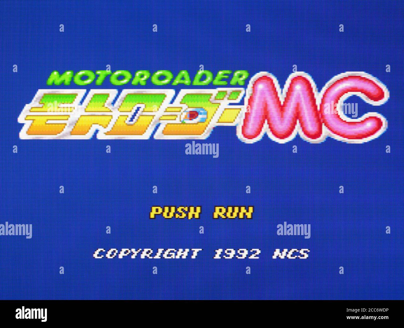 Motoroader MC - PC Engine CD Videogame - Editorial use only Stock Photo