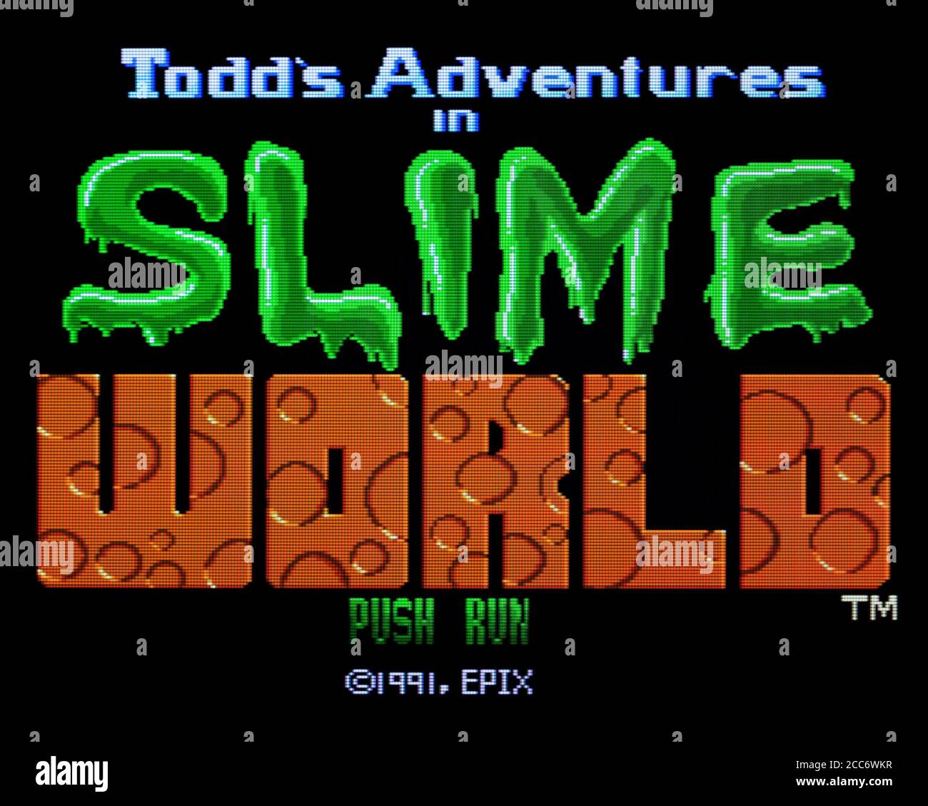Slime World - PC Engine CD Videogame - Editorial use only Stock Photo