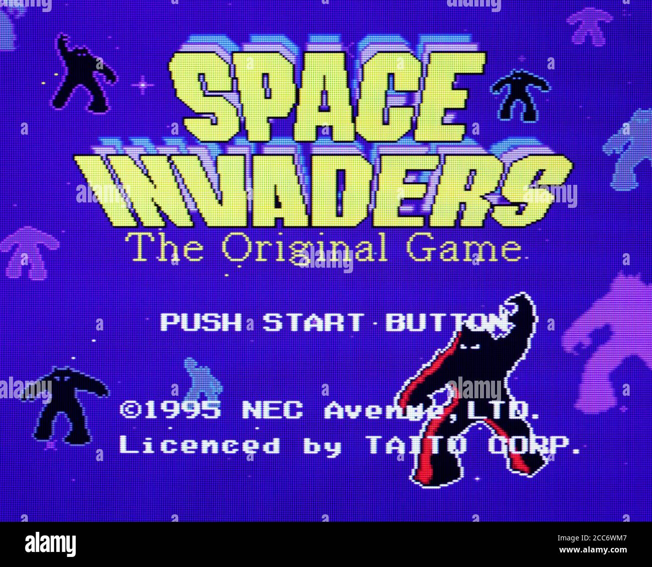 Space Invaders The Original Game - PC Engine CD Videogame - Editorial use only Stock Photo