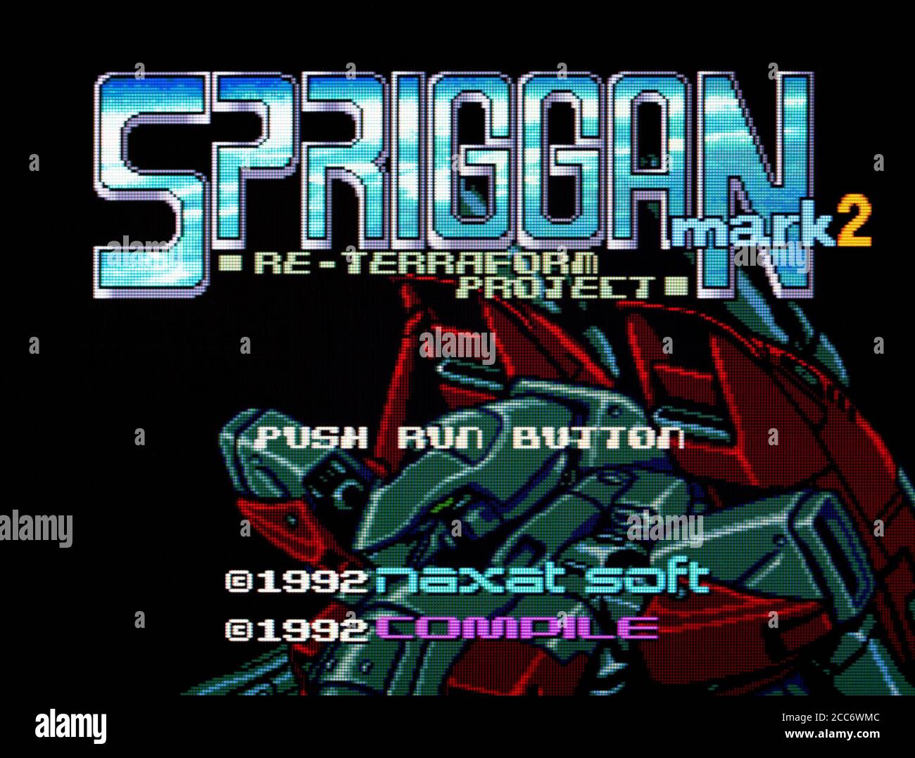 Spriggan Mark 2 - Re-Terraform Project - PC Engine CD Videogame - Editorial use only Stock Photo
