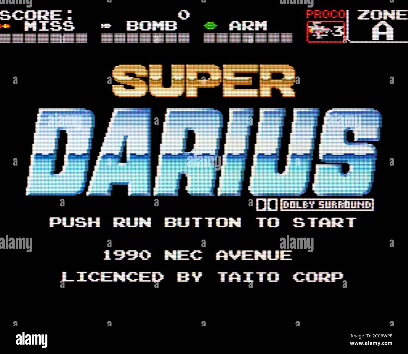 Super Darius - PC Engine CD Videogame - Editorial use only Stock Photo