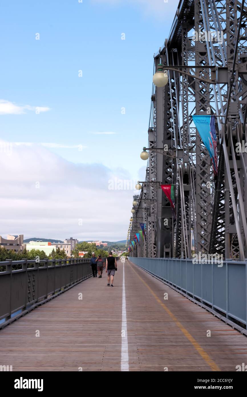 The Royal Alexandra Interprovincial Bridge, Gatineau-Ottawa, Canada Stock Photo