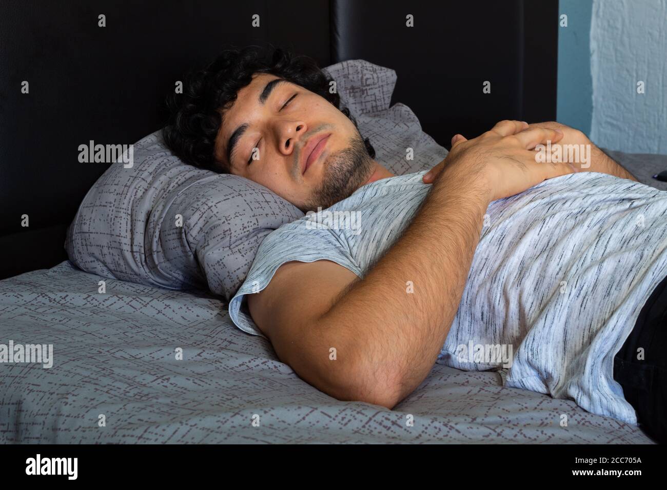 Portrait sleepy man taking nap hi-res stock photography and images - Alamy