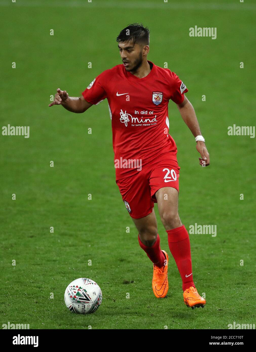 Connah's Quay Nomads' Sameron Singh-Dool during the UEFA Champions League qualifying first round match at The Cardiff City Stadium, Cardiff. Stock Photo