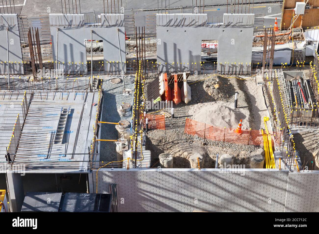 Construction site in Auckland city, New Zealand Stock Photo