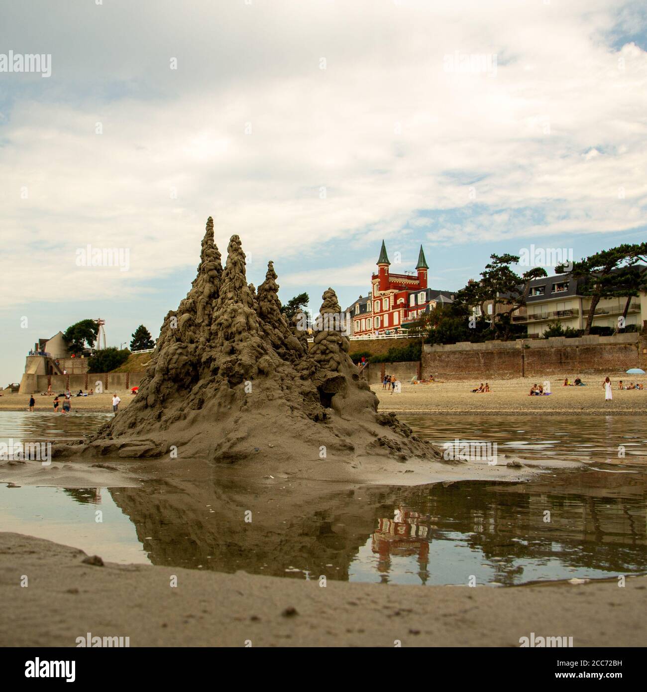 Le Crotoy plage, Baie de Somme Stock Photo