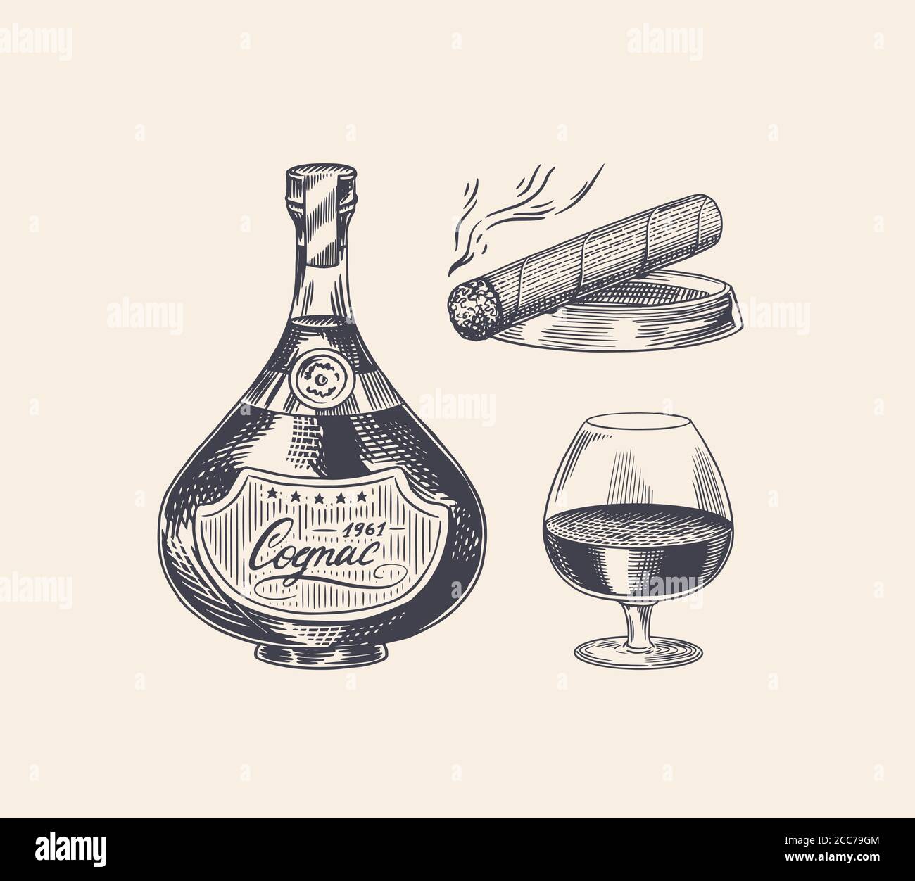 Download Glass Whiskey Cigar Stock Vector Images Alamy PSD Mockup Templates