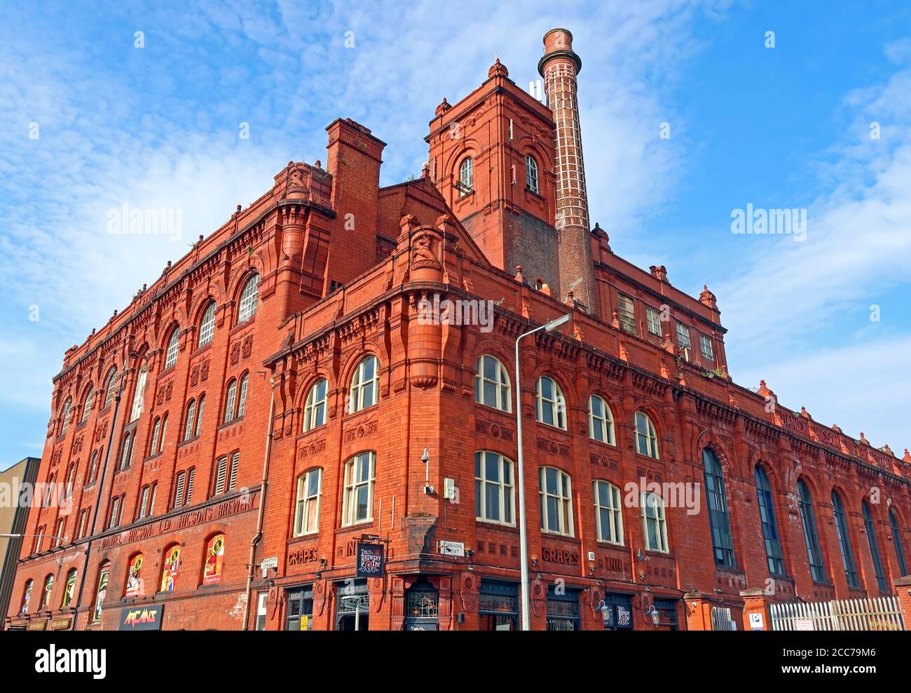 Higsons,Cains brewery, 39 Stanhope St, Liverpool, Merseyside, England, UK, L8 5RE Stock Photo