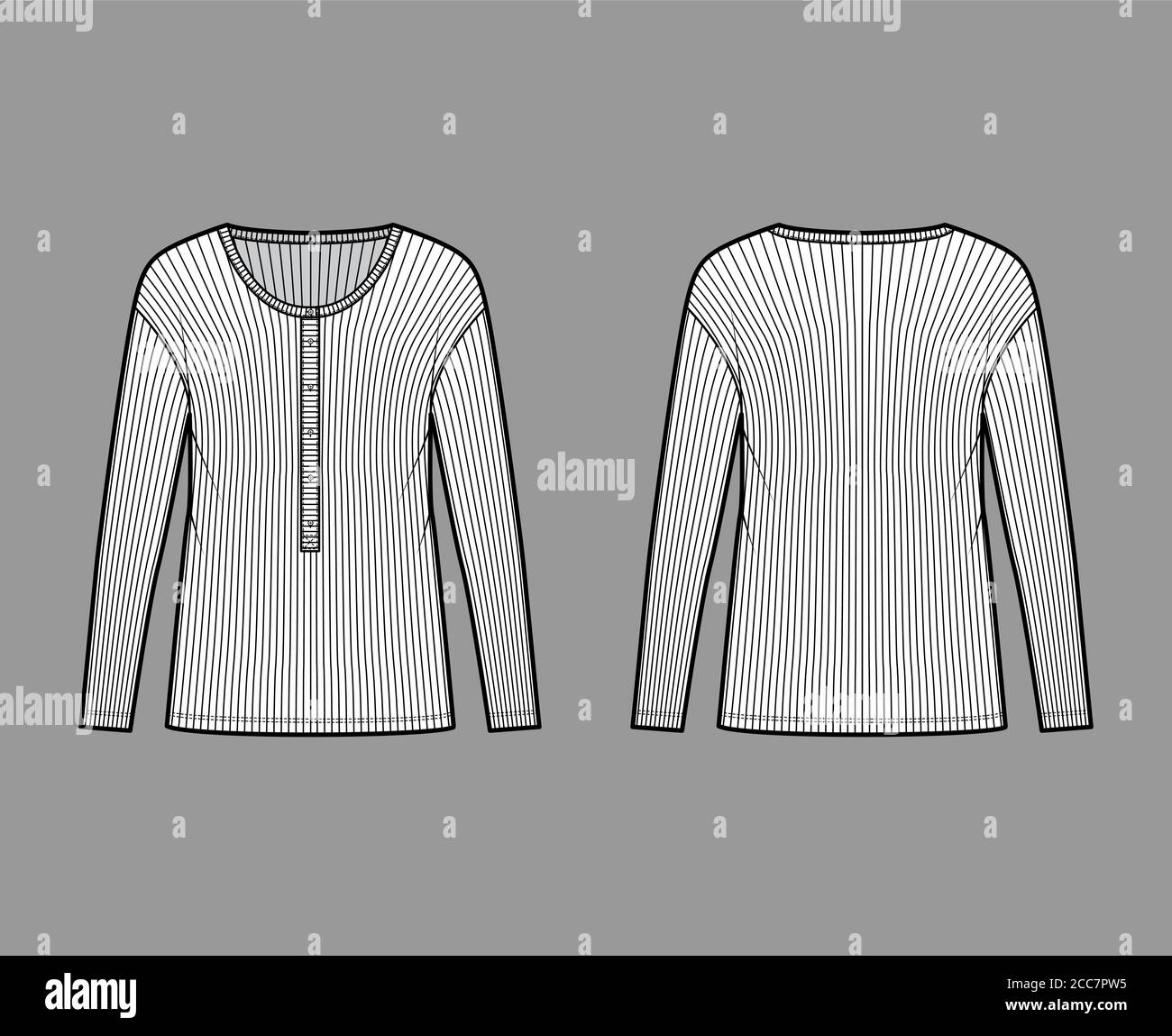 Ribbed classic men's styles cottonjersey top technical fashion
