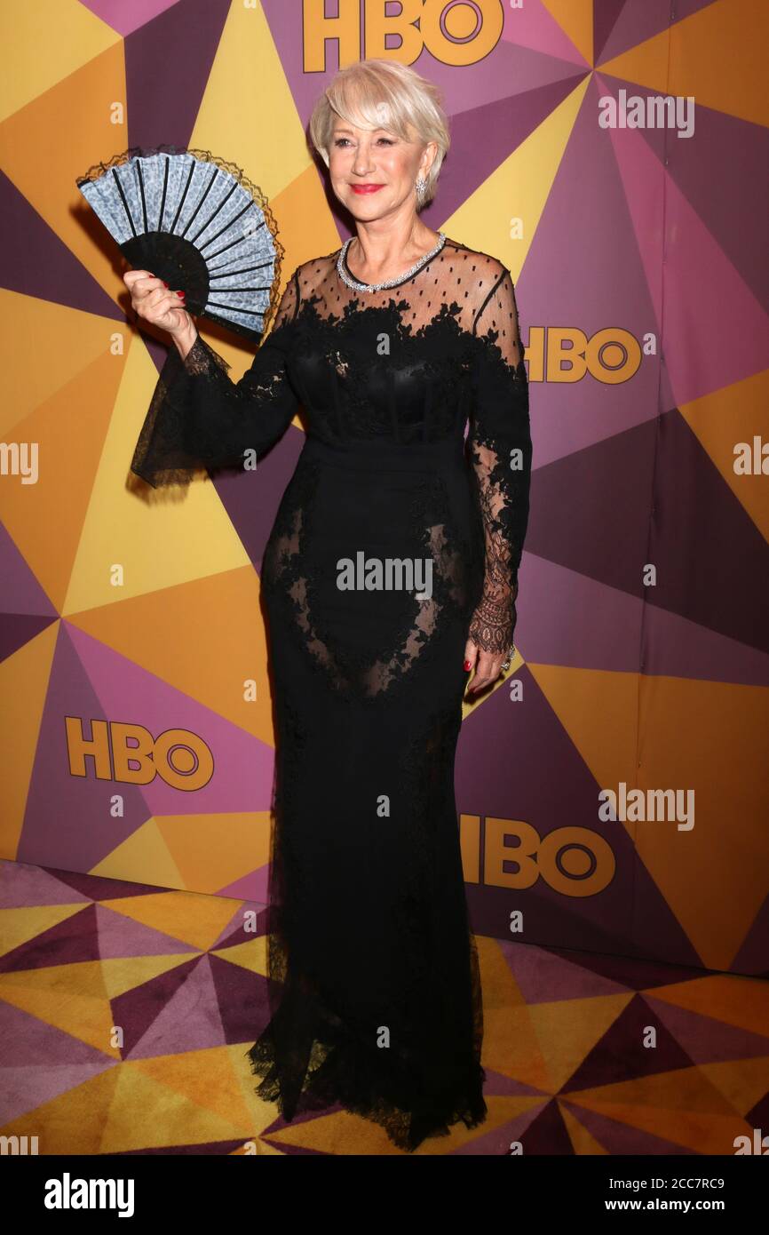 LOS ANGELES - JAN 7:  Helen Mirren at the HBO Post Golden Globe Party 2018 at Beverly Hilton Hotel on January 7, 2018 in Beverly Hills, CA Stock Photo