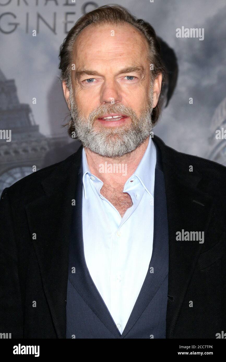 LOS ANGELES DEC 5 Hugo Weaving at the Mortal Engines Los Angeles