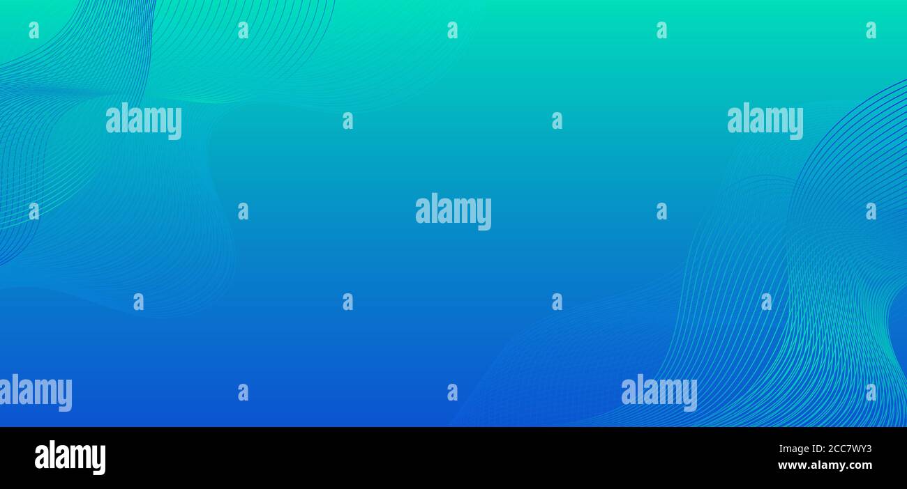 Line wave flow pattern design blue color style abstract background ...