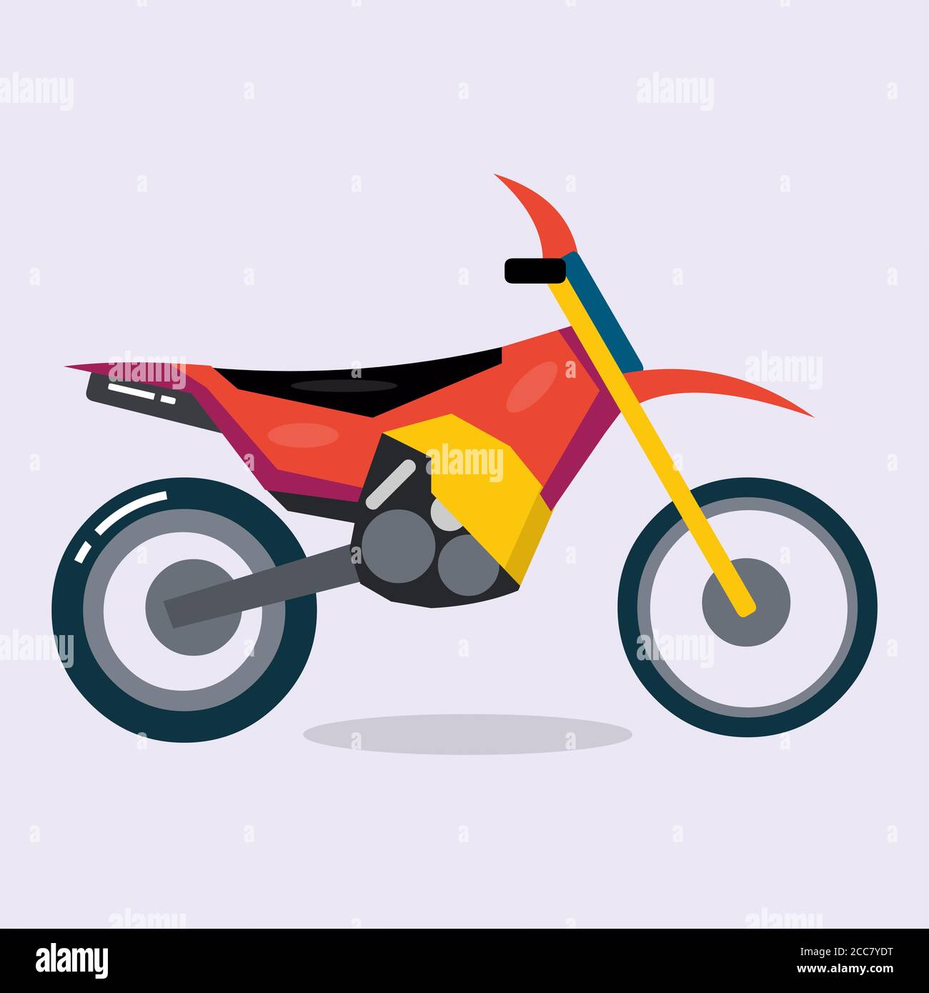 trail motorcycle isolated vector illustration in flat style Stock Vector  Image & Art - Alamy