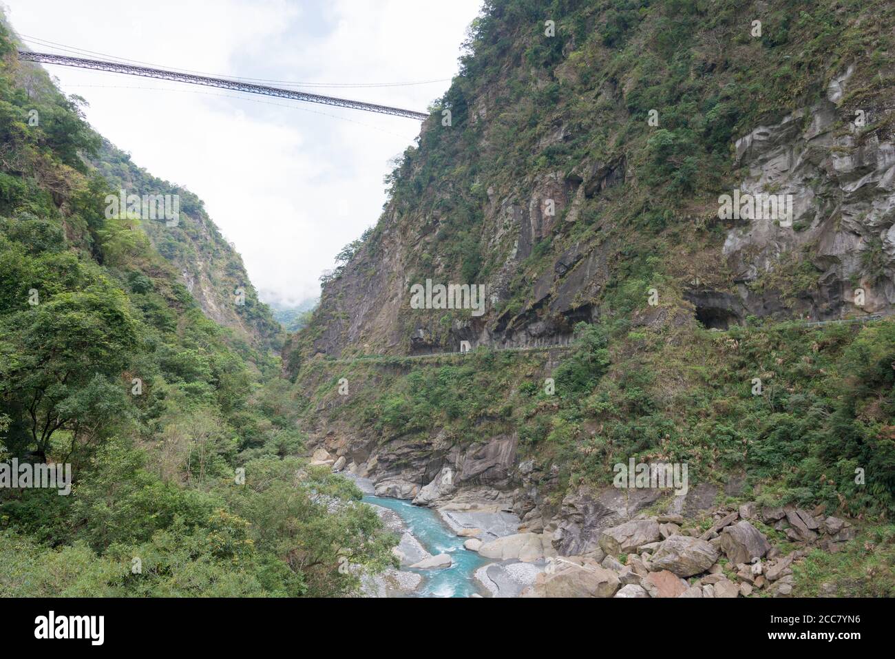 Hualien, Taiwan - Beautiful scenic view from Zhuilu Cliff in Taroko ...