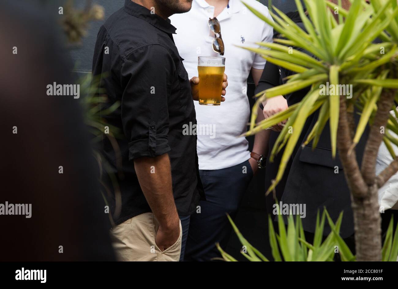 Man pint in garden hi-res stock photography and images - Alamy