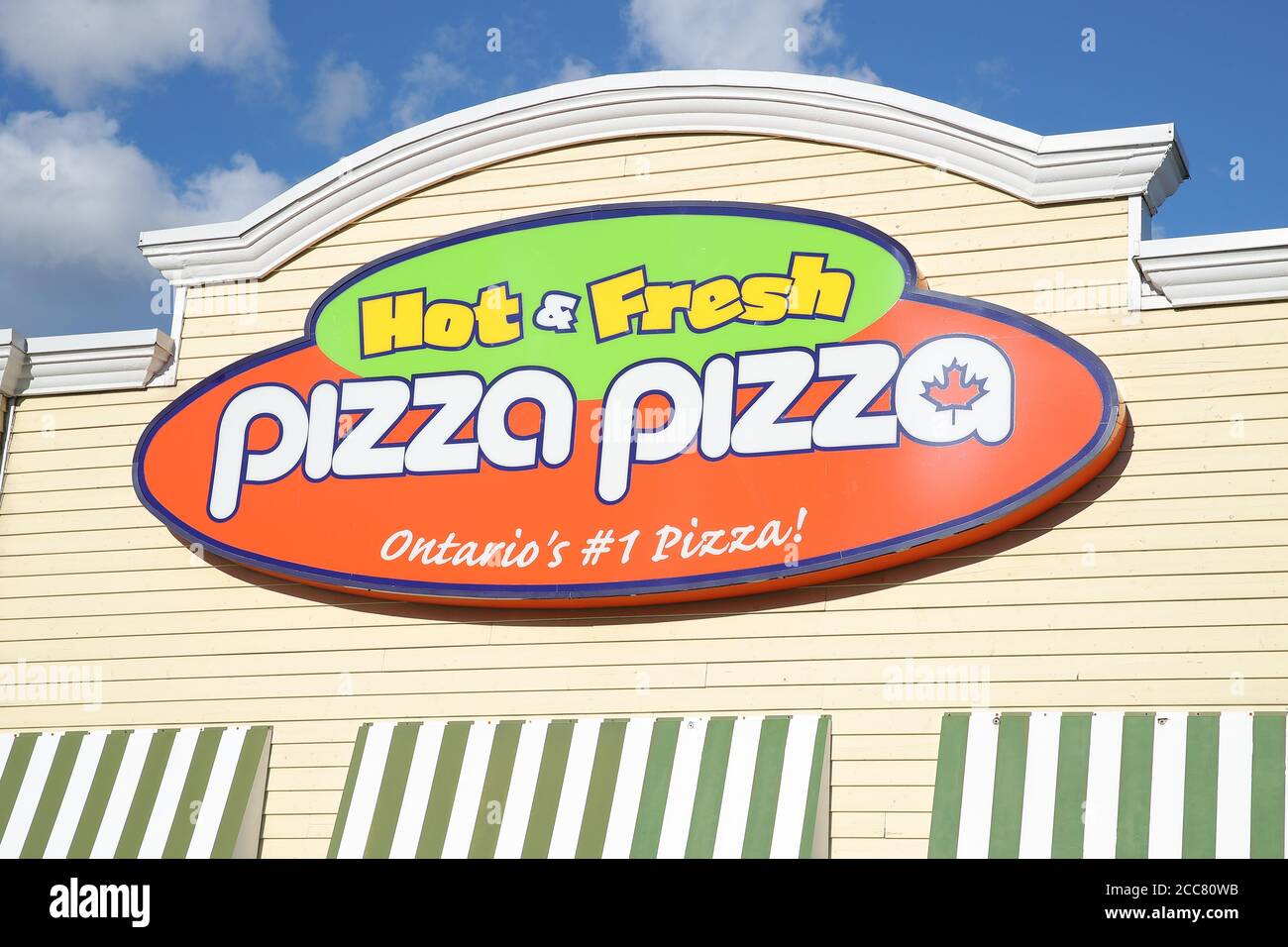 Hot and Fresh Pizza Pizza Sign. London Ontario Canada Luke Durda
