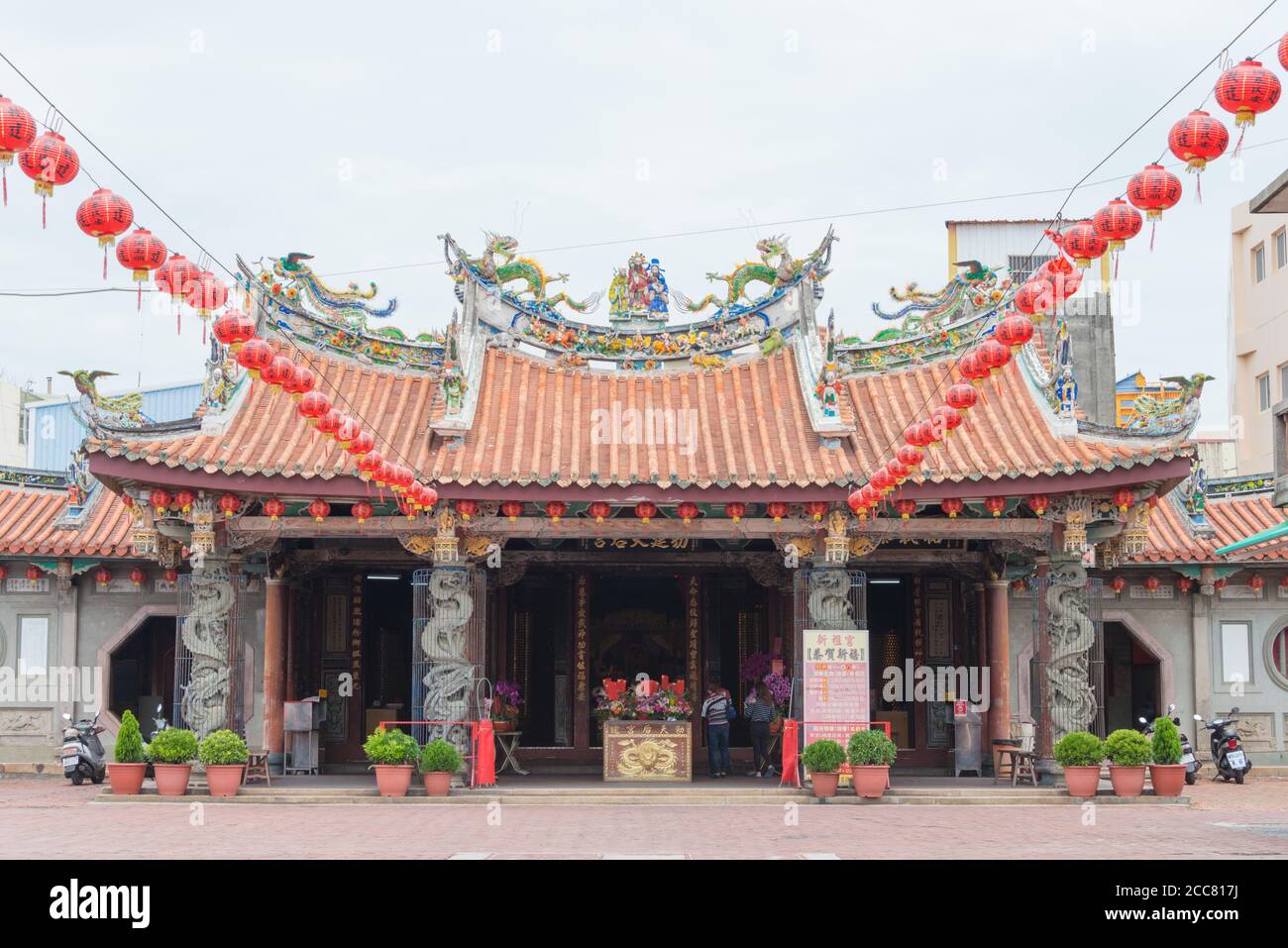 Changhua, Taiwan - Xinzu Temple in Lukang, Changhua, Taiwan. The temple was originally built in 1788 by Emperor Qianlong. Stock Photo