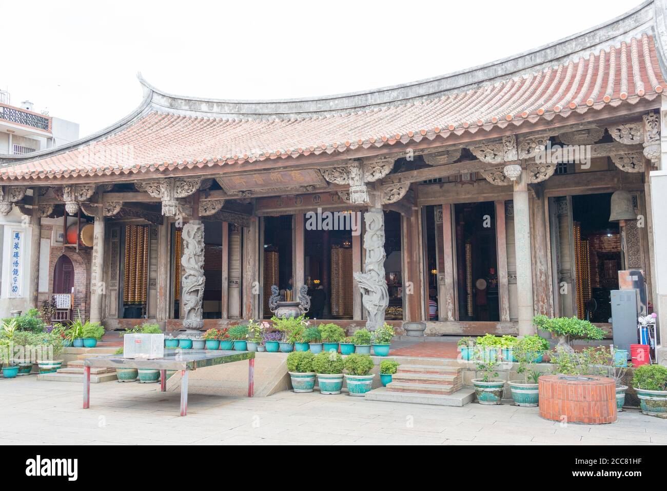 Changhua, Taiwan - Longshan Temple in Lukang, Changhua, Taiwan. The temple was originally built in 1647. Stock Photo