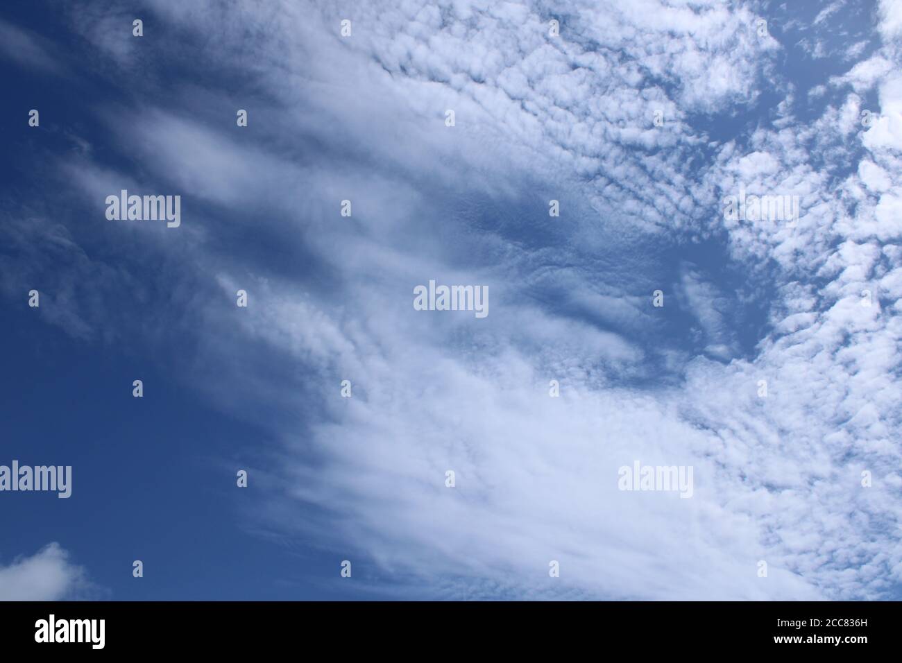 Blue with cloudy sky background photo Stock Photo - Alamy