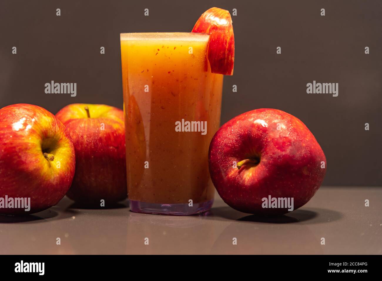 Apple juice. The benefits of apple juice are diverse because it has large  amounts of essential nutrients for general health of the body such as  phenol Stock Photo - Alamy