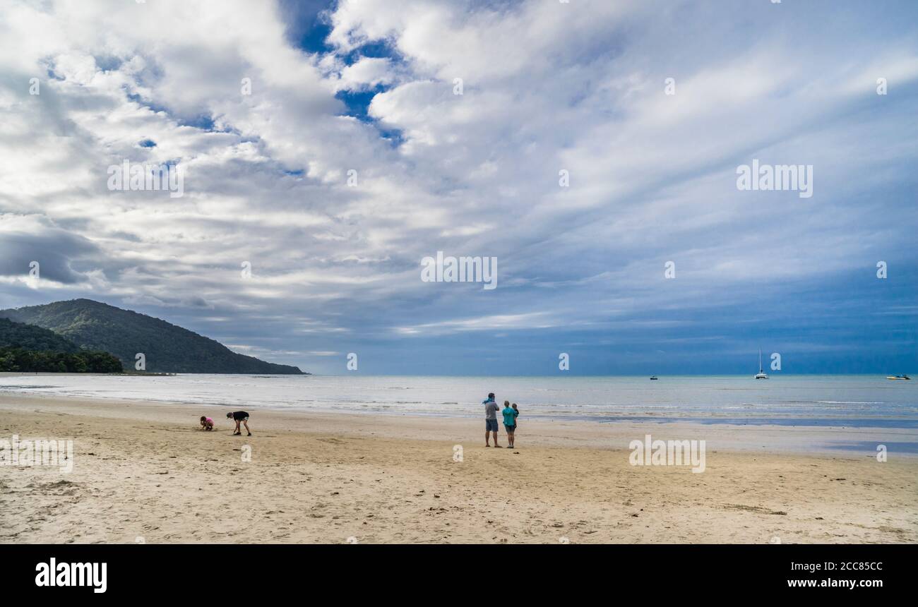 Myall Beach at Cape Tribulation in the Daintree National Park, Cape York Peninsula, Far North Queensland, Australia Stock Photo