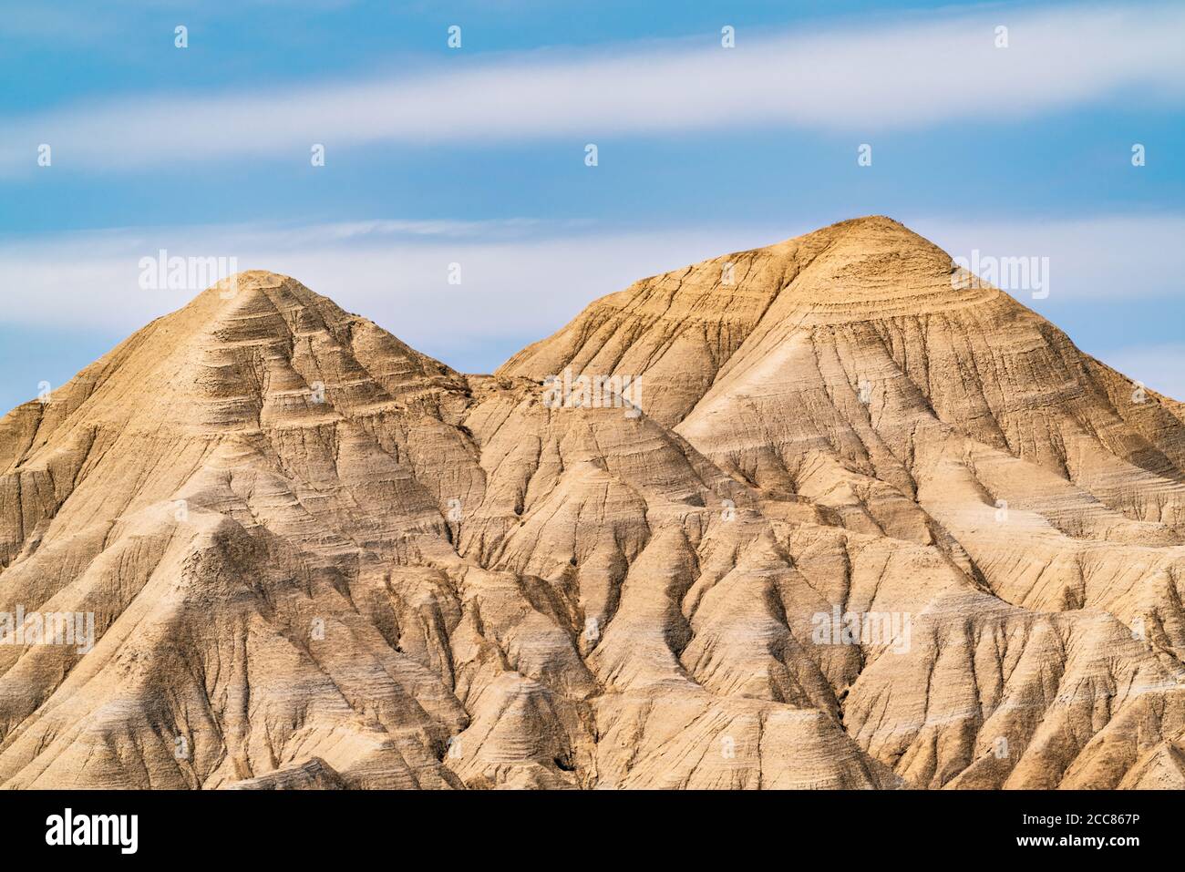 Sandy mountain peaks in the clouds Stock Photo Alamy