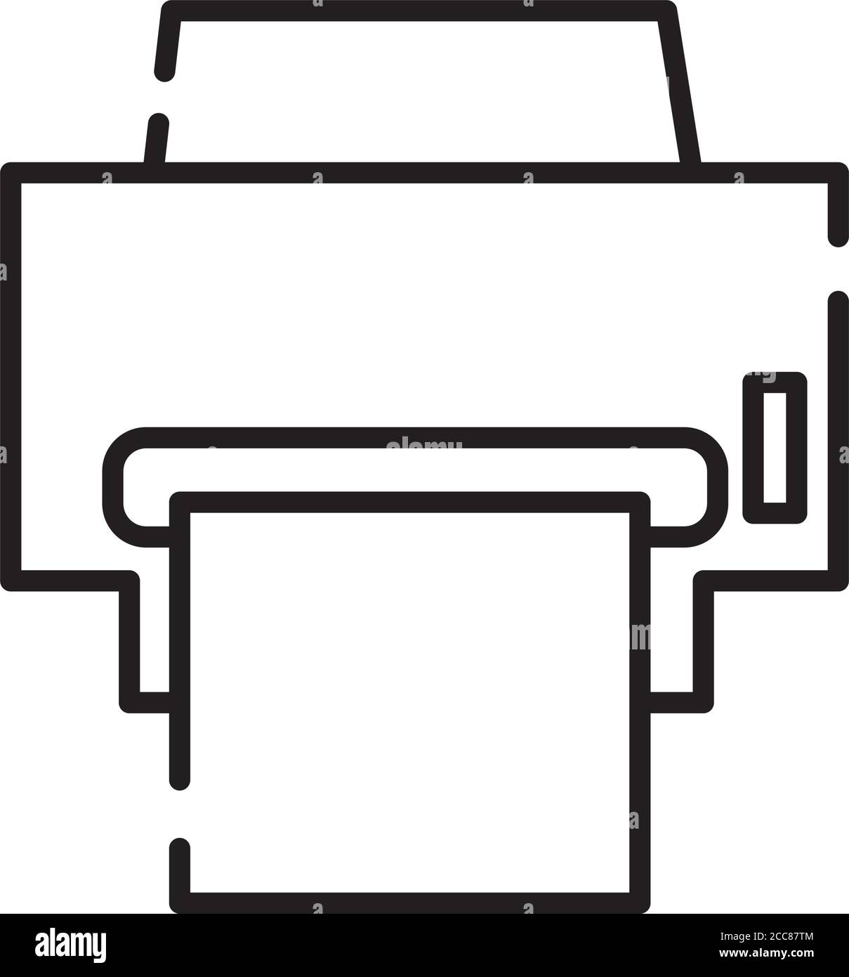 printer machine line style icon vector illustration design Stock Vector ...