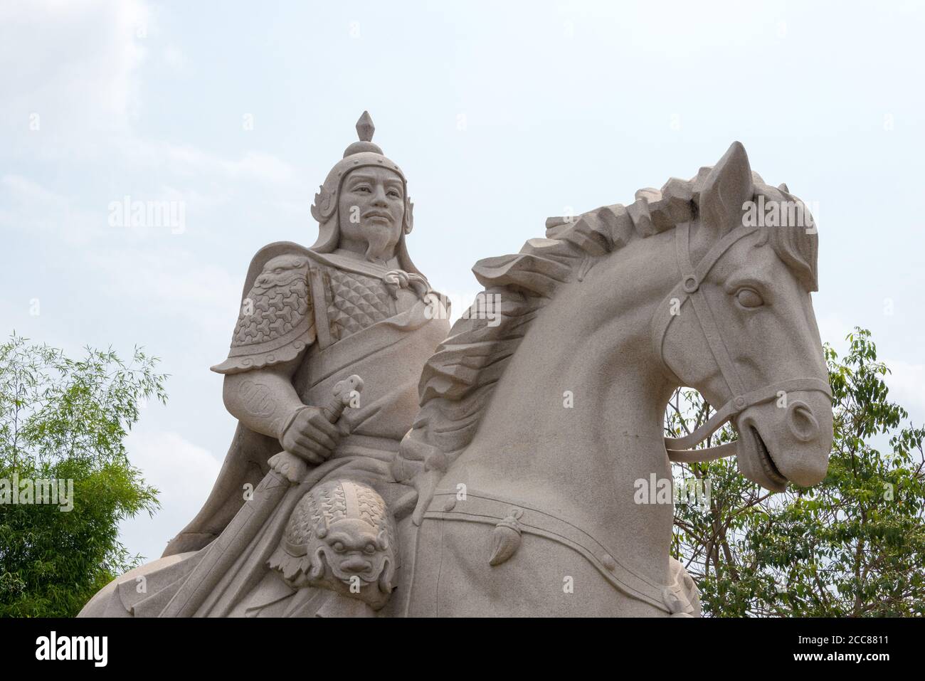Tainan, Taiwan - Zheng Chenggong statue at Koxinga Shrine in