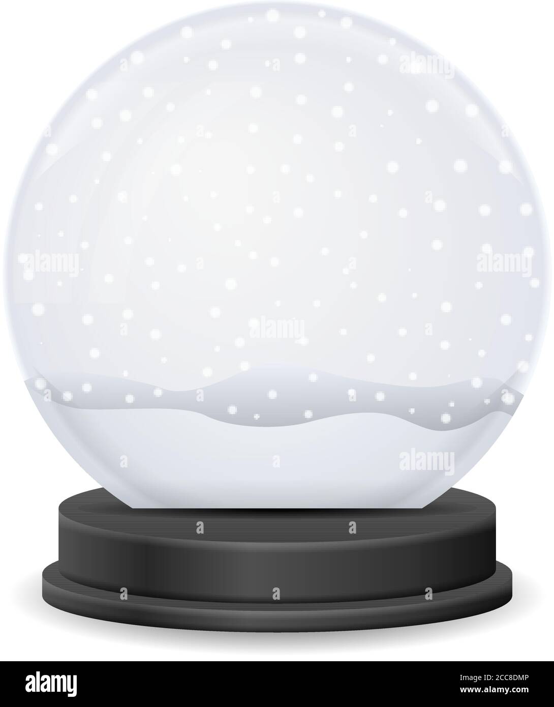 Snow globe on a white background. Vector illustration Stock Vector ...