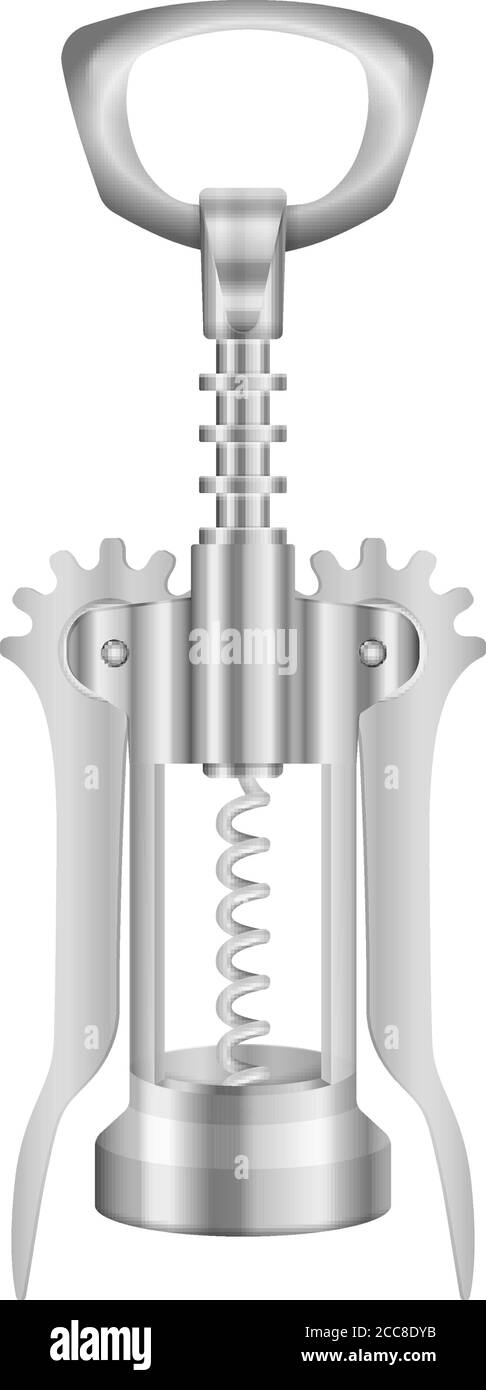 Corkscrew on a white background. Vector illustration Stock Vector Image ...