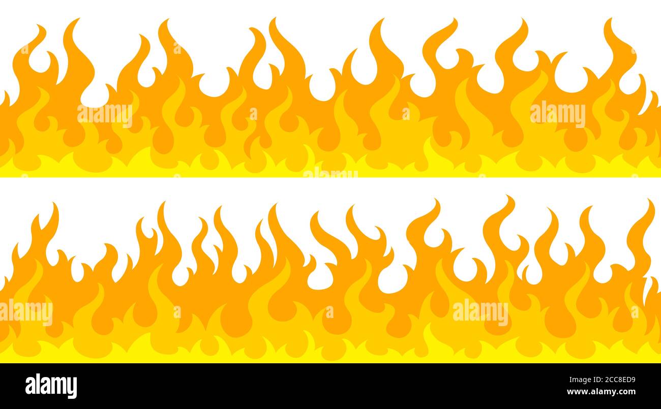 Fire flame frame borders Stock Vector Image & Art - Alamy