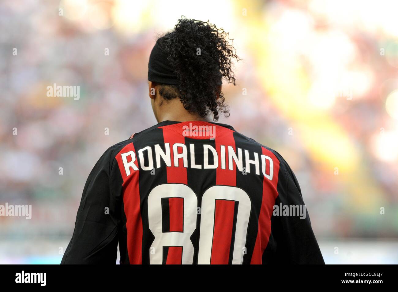 Milan  Italy, 19 October 2008,' SAN SIRO ' Stadium, Serious Football Championship A 2008/2009, AC Milan - UC Sampdoria : Ronaldinho during the match Stock Photo