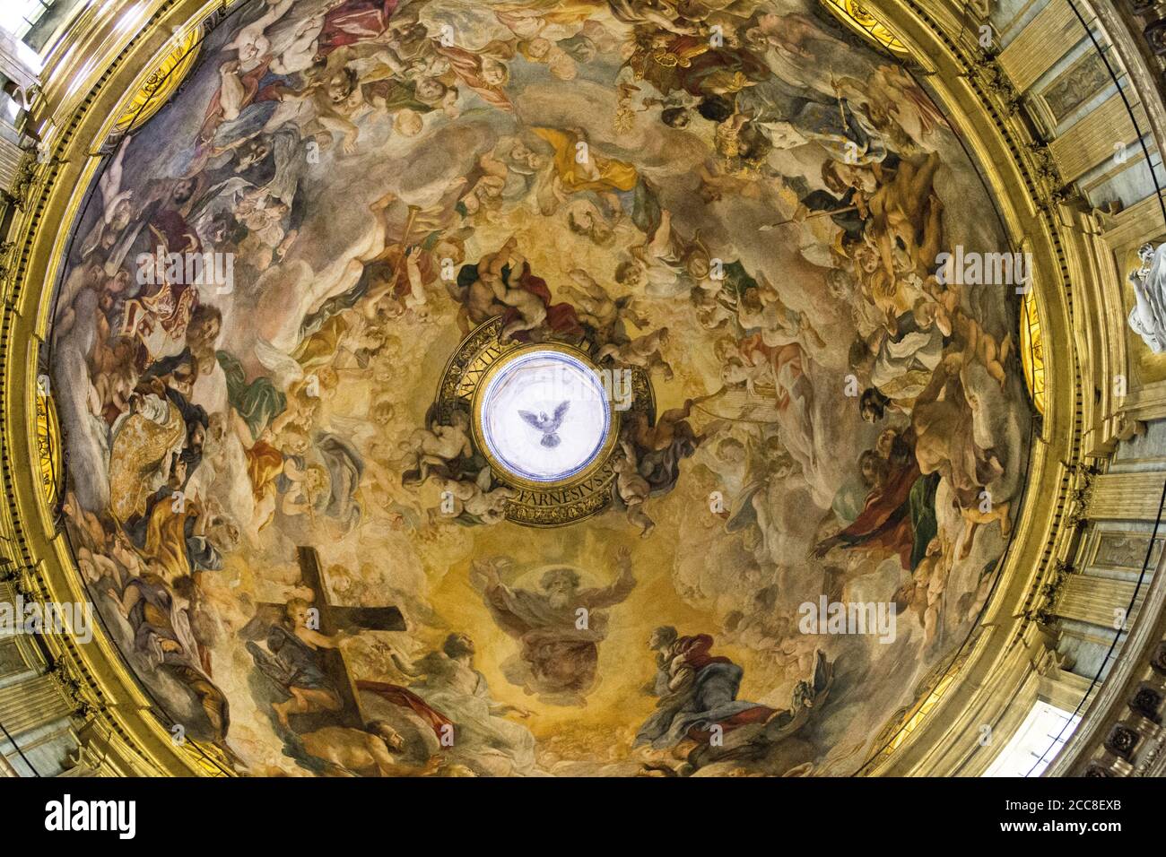 Dome of the church of the gesu in rome hi-res stock photography and ...