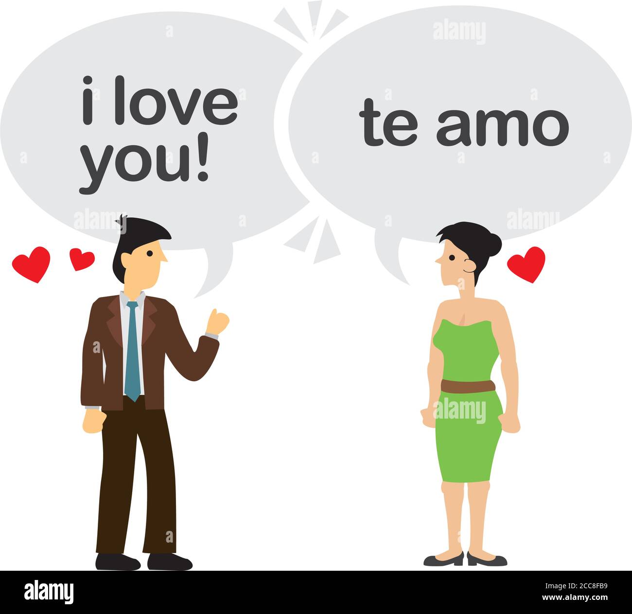 Te quiero Cut Out Stock Images & Pictures - Alamy
