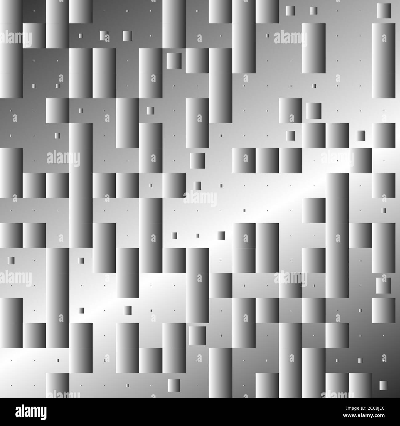 abstract metal background with cubes and cylinders Stock Photo - Alamy