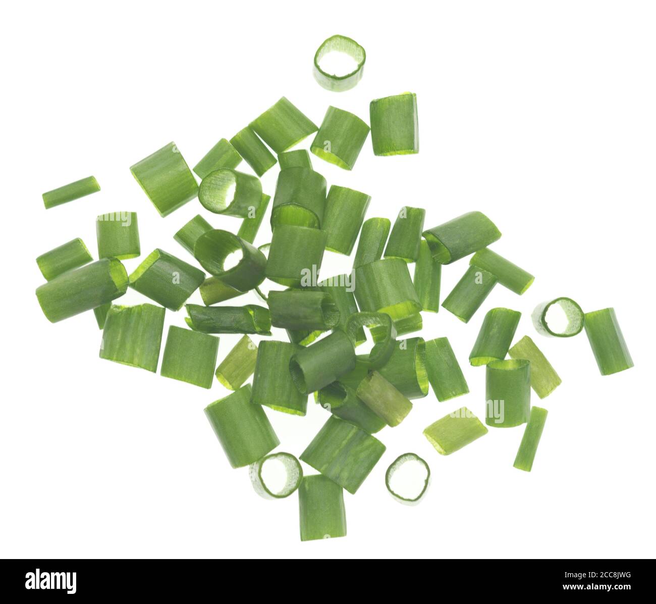 Green onion isolated on white background Stock Photo - Alamy