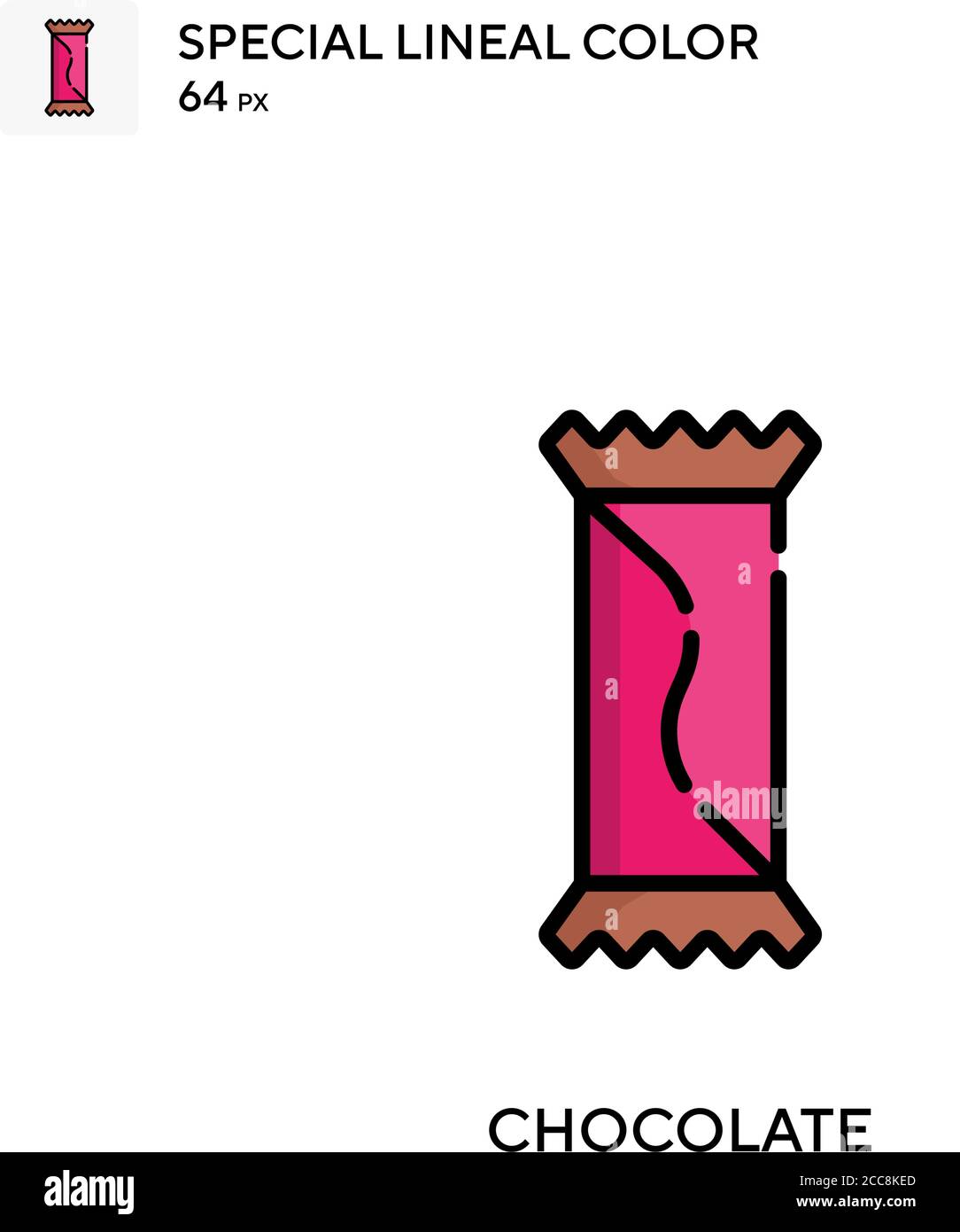 Chocolate Special lineal color vector icon. Illustration symbol design ...
