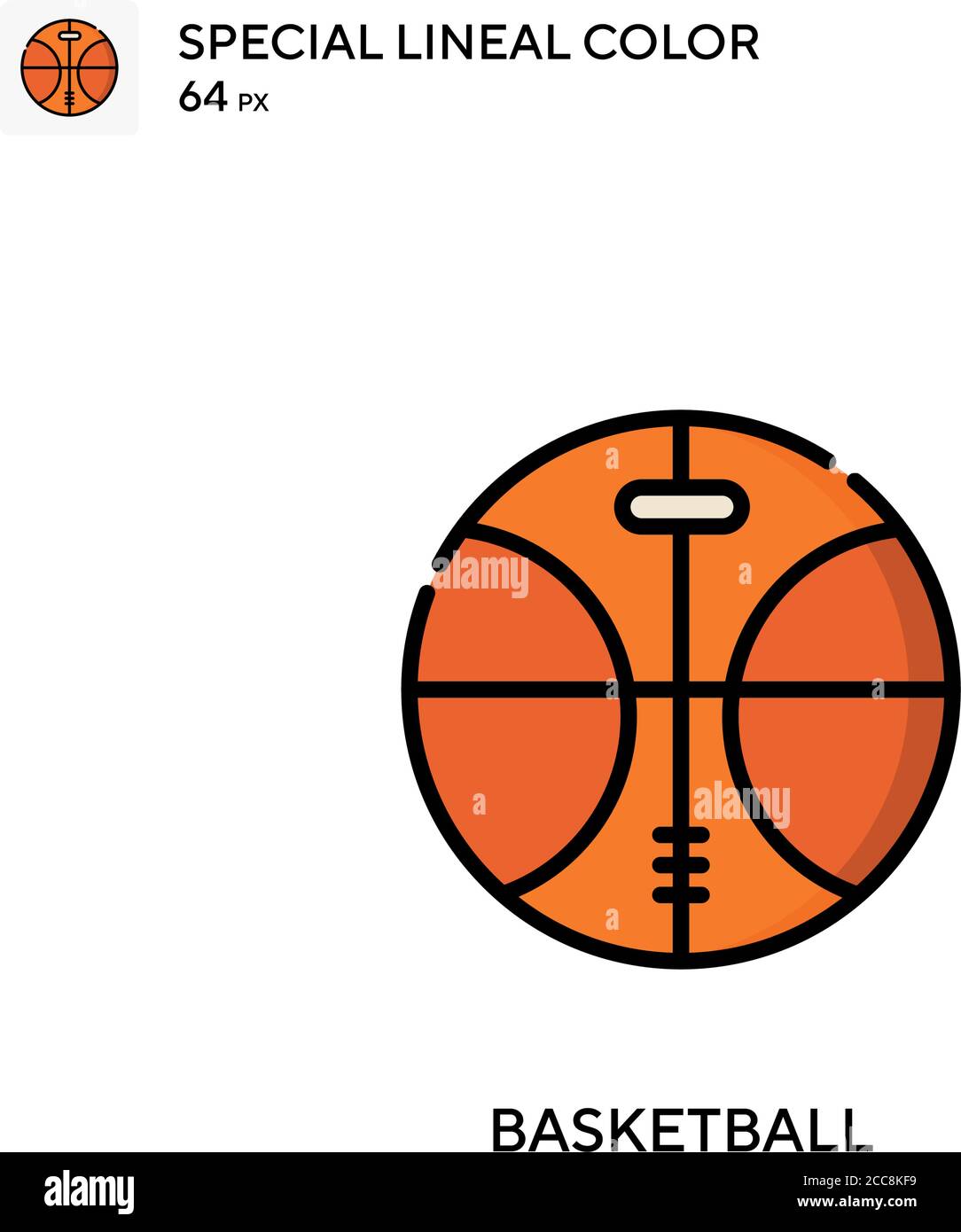Basketball Special lineal color vector icon. Illustration symbol design ...
