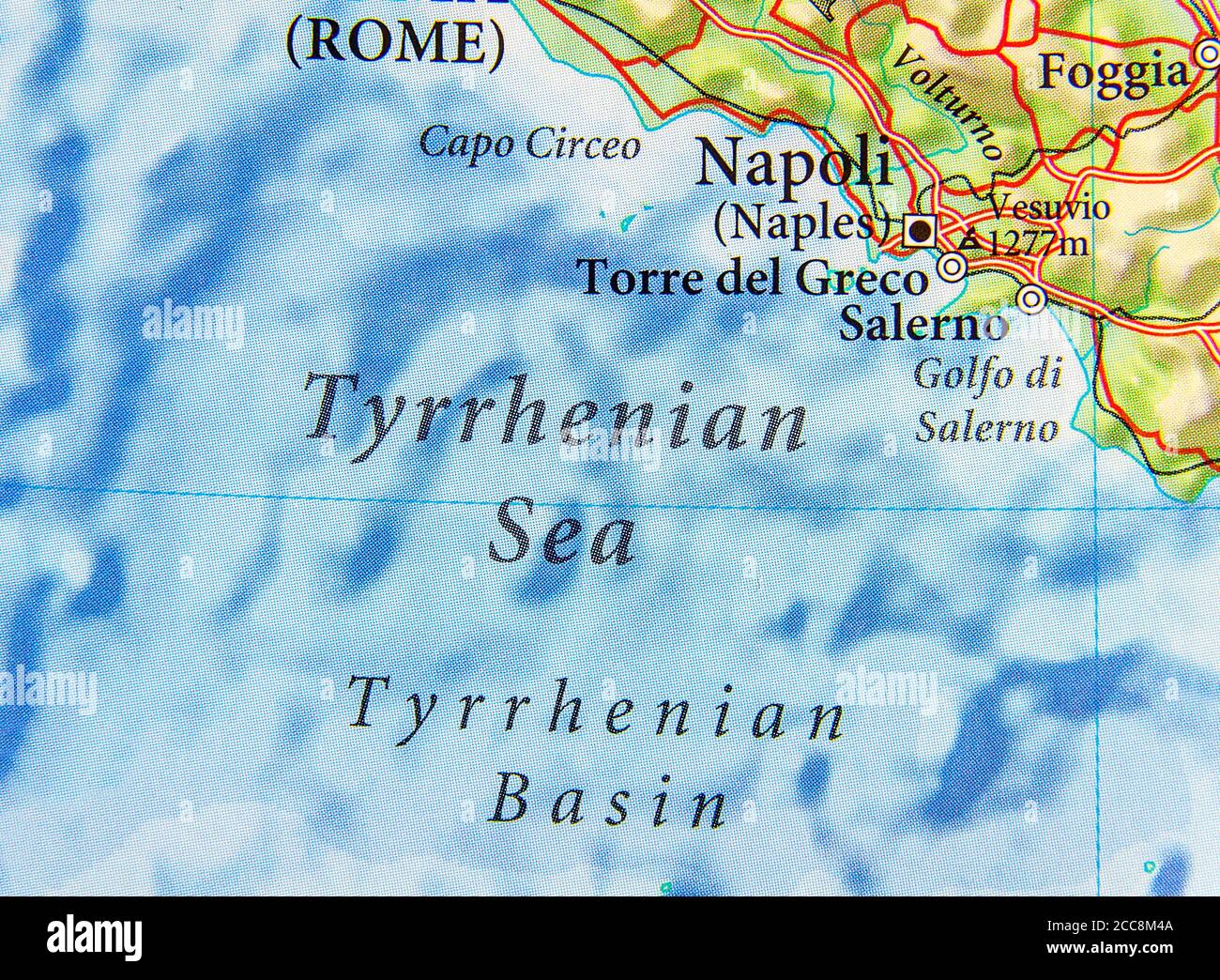 Tyrrhenian Sea Map High Resolution Stock Photography And Images Alamy Geographic Map Of European Country Italy With And City Napoli With Tyrrhenian Sea 2CC8M4A