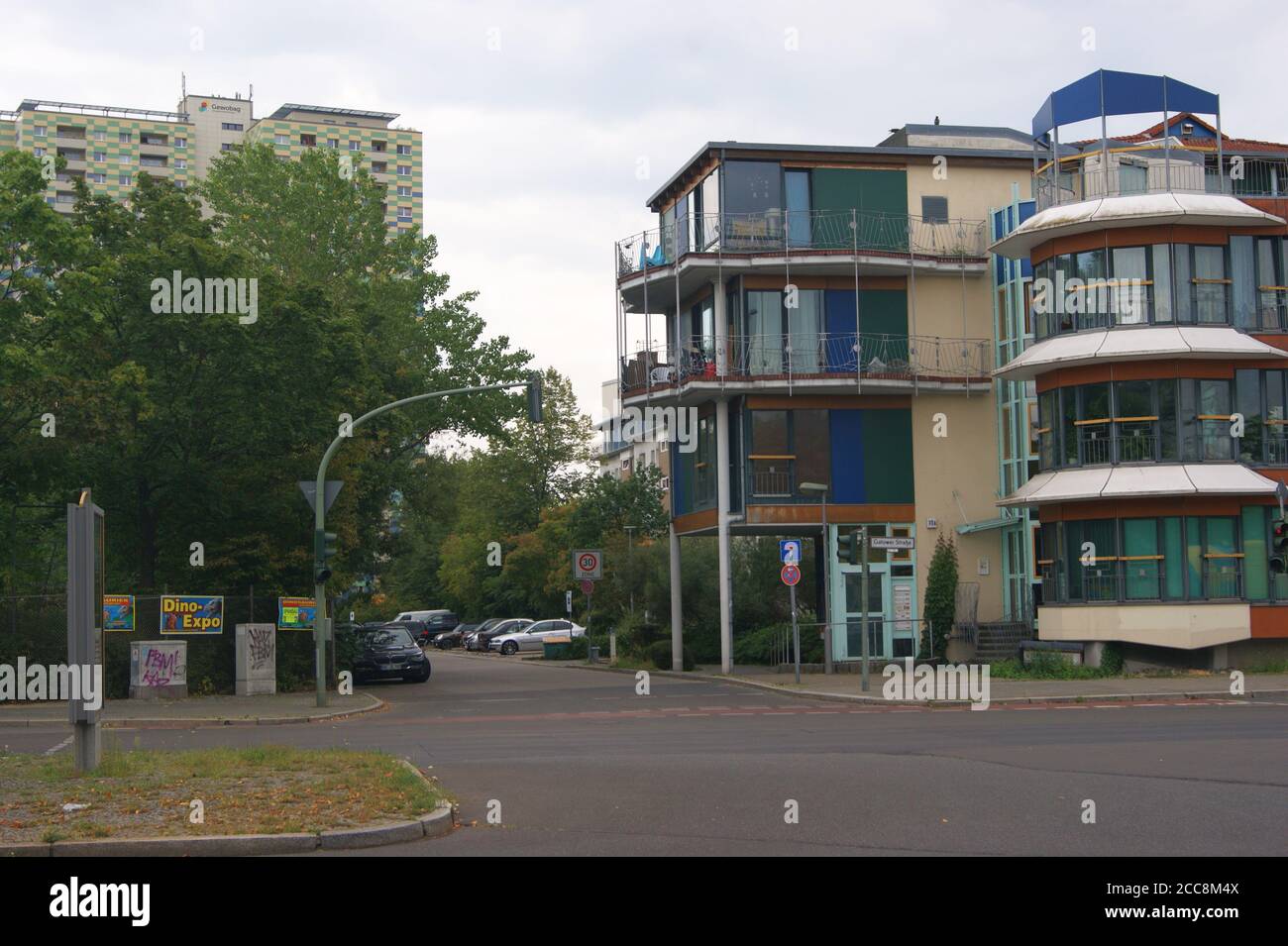 Der Graetschelsteig Ecke Gatower Straße in Berlin-Spandau Stock Photo