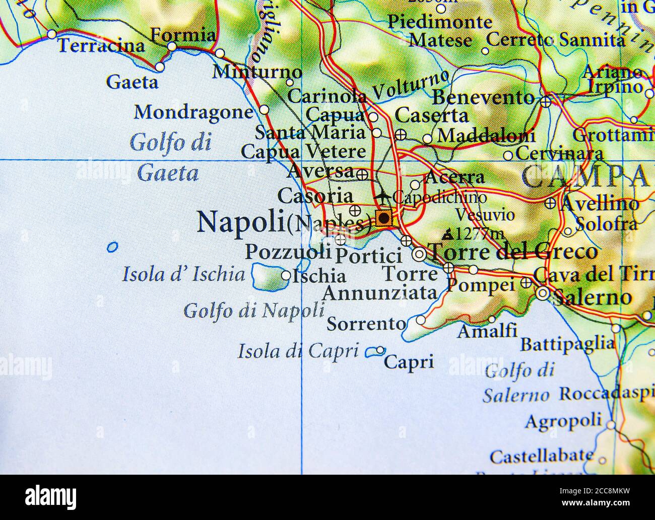 Napoli On Italy Map - Naples On Map Napoli On Map Campania Italy