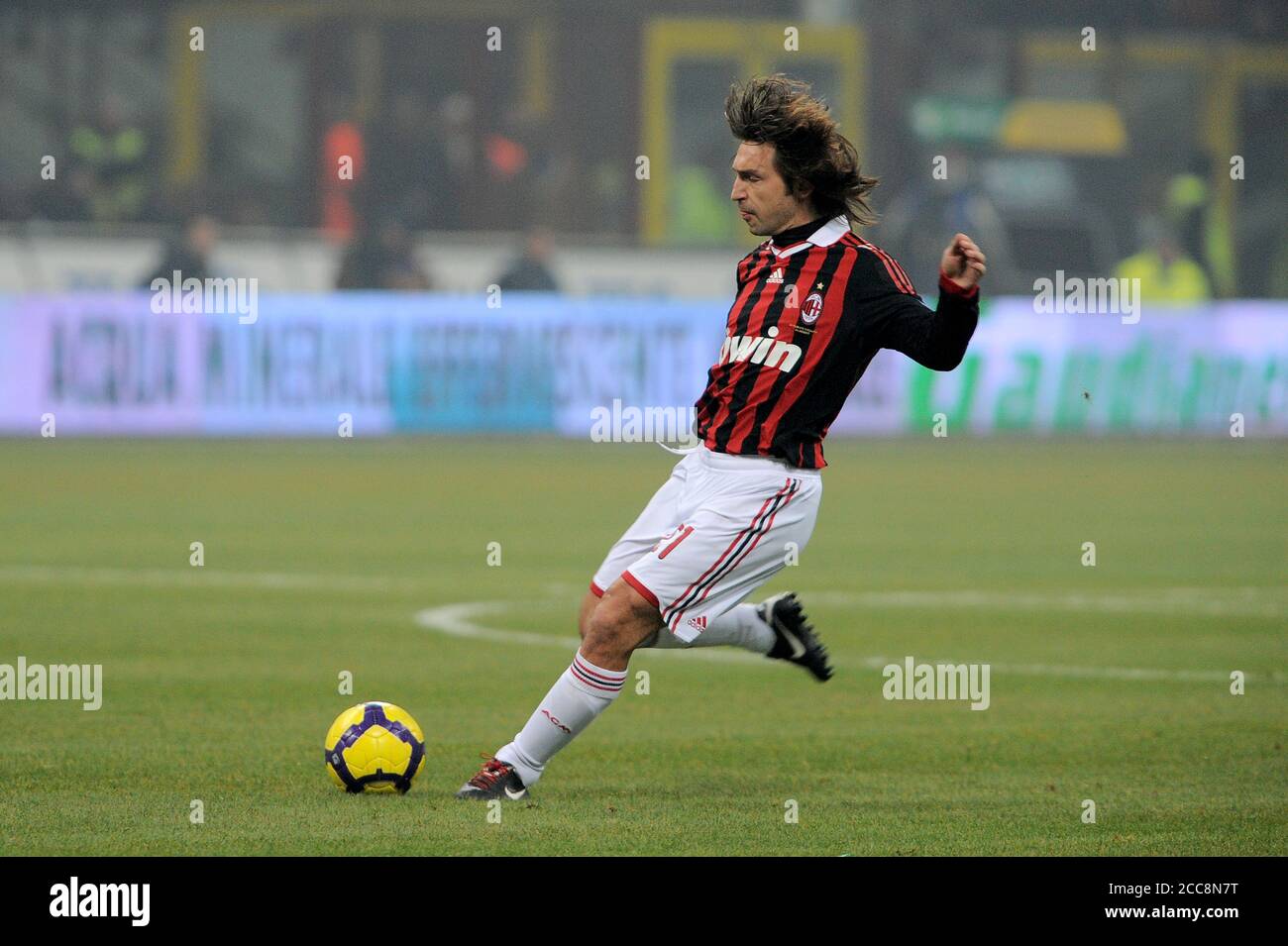 新品 AC MILAN 2002-04 3rd #21 PIRLO  Oサイズ AC Milan 2002-2004 Pirlo #21 Homekit Nameset Printing