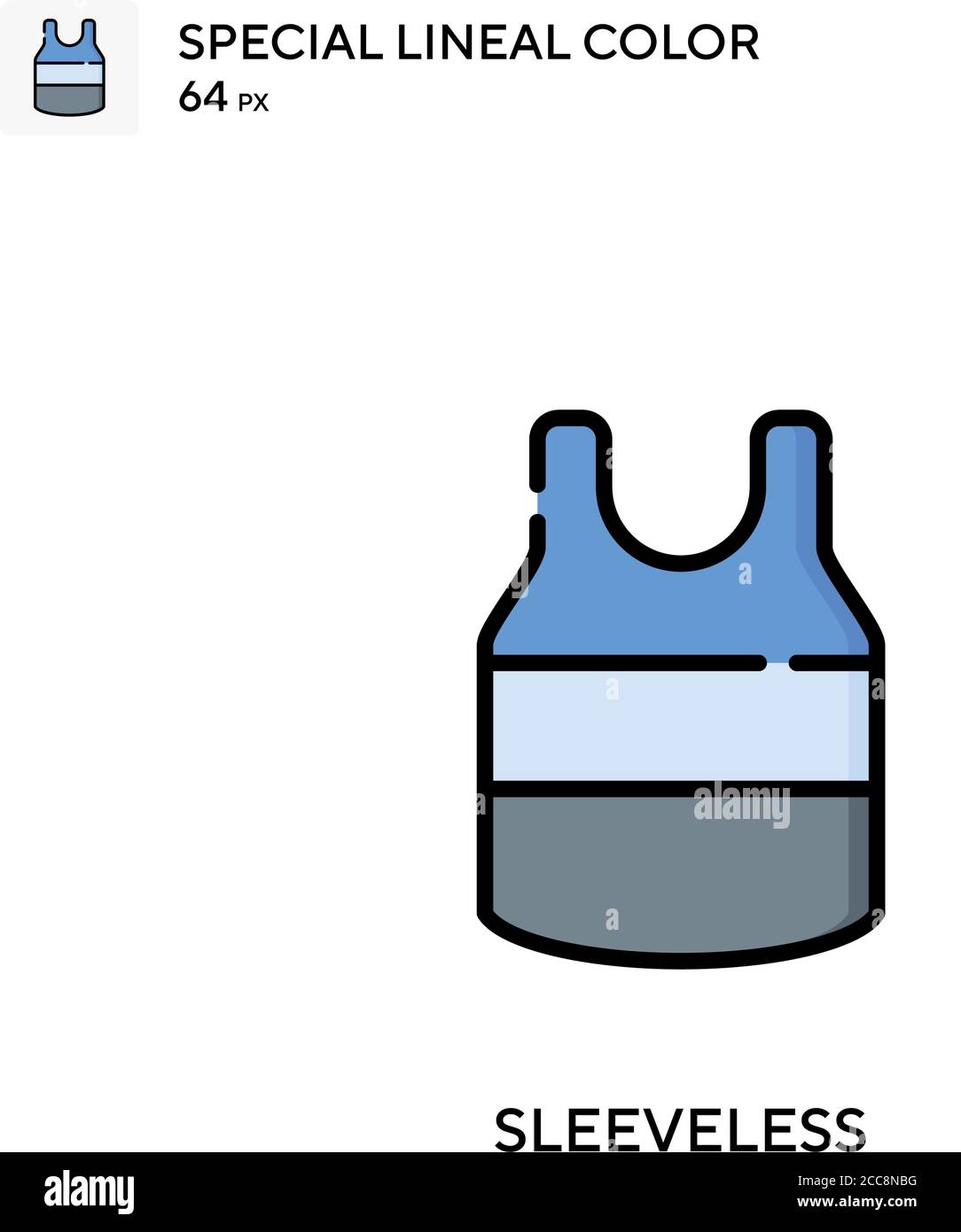 Sleeveless Special lineal color vector icon. Illustration symbol design ...
